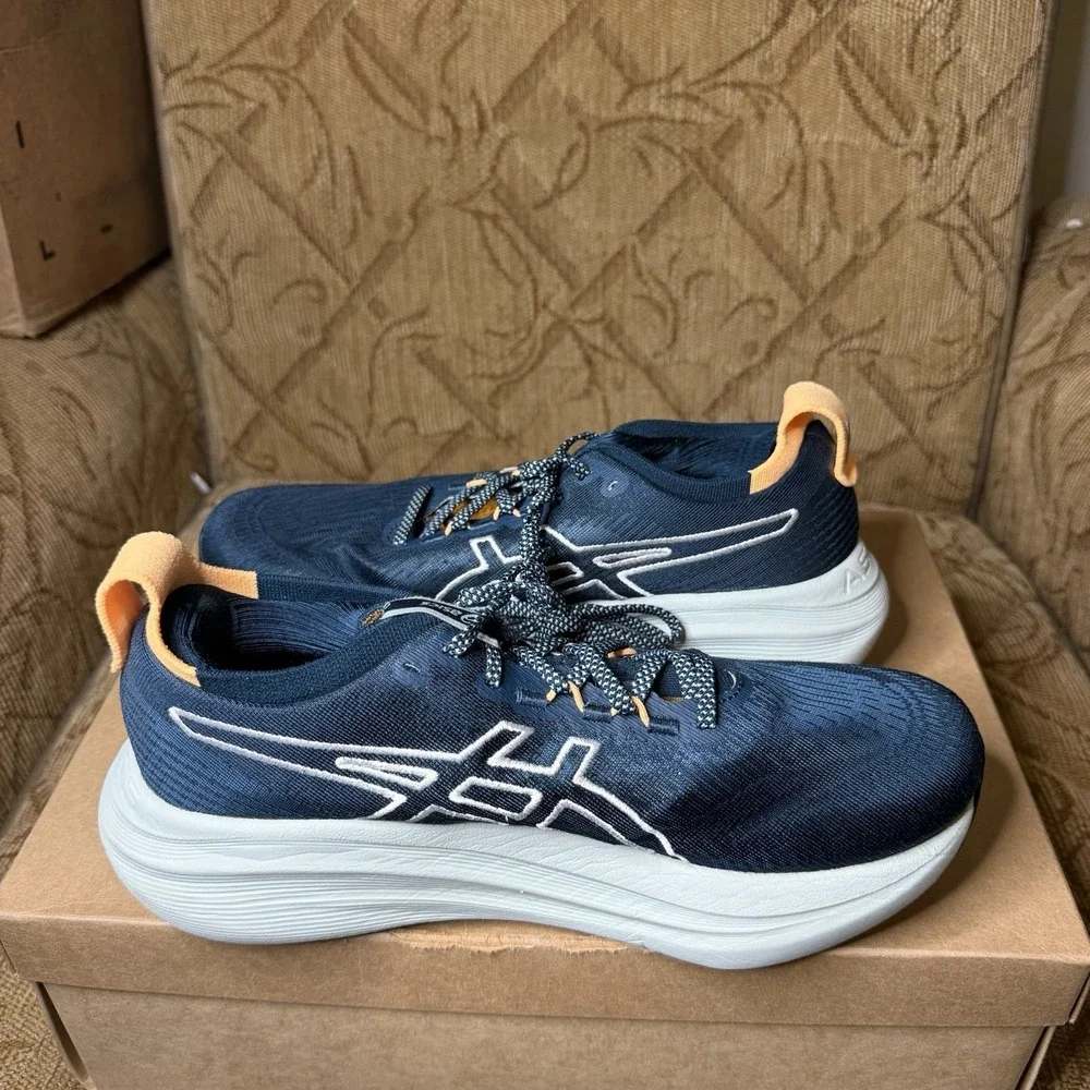 ASICS GEL-Nimbus 27 TR Men's Size 7 Indigo Blue/Amber 1011C136 Trail Running